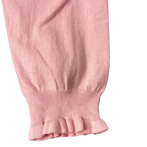 J. Crew Pink Fine Gauge Cotton Pullover Sweater Women’s 2XL  French Capsule NWT - Picture 3 of 11